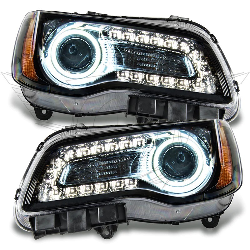 Chrysler 300 Headlight Assembly - ORACLE Lighting - SMD, Non-HID - Black, Red - `11-`14